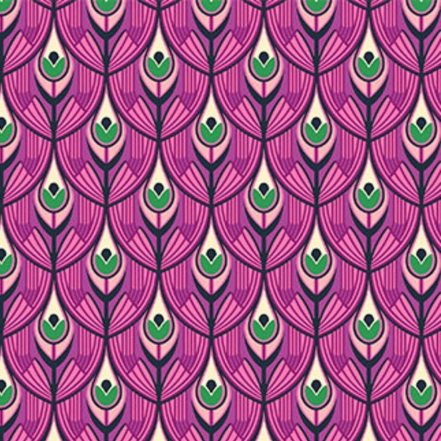 Peacock violet - Wild Abandon - Figo Fabrics