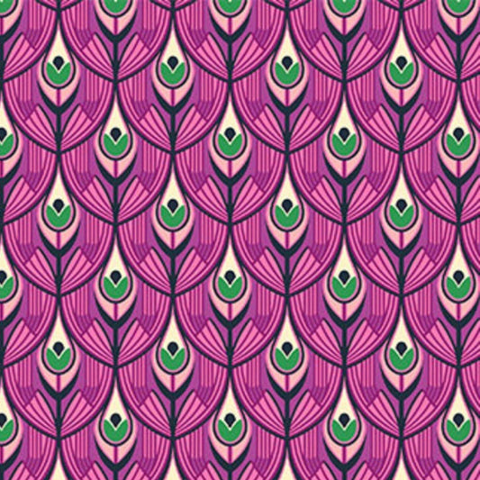 Peacock violet - Wild Abandon - Figo Fabrics