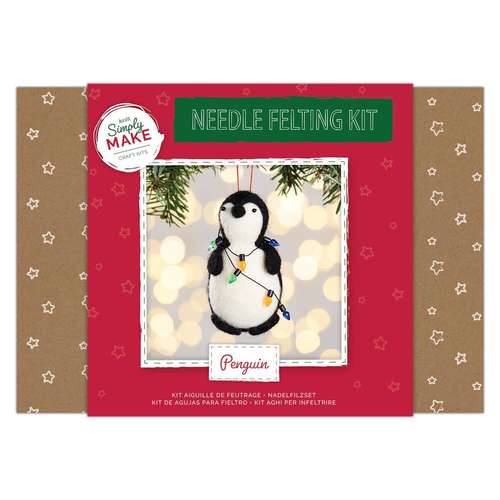 Needlecraft Kits Penguin Needle Felting Kit - Simply Make