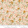 cotton fabric Pink florals on cream - Quaint Cottage - Moda Fabrics