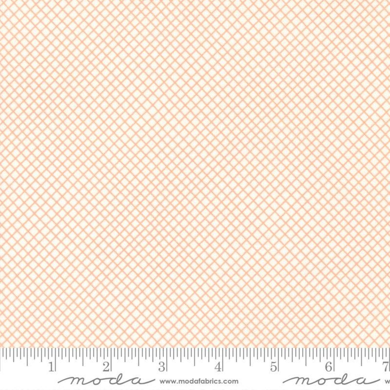 cotton fabric Pink florals on cream - Quaint Cottage - Moda Fabrics