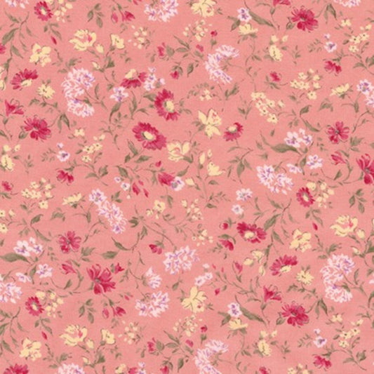 cotton lawn Pink vintage floral cotton lawn - Petite Garden Lawn - Sevenberry - 6117D4-5