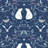 cotton fabric Polar animals on arctic blue - Arctic Adventure - Lewis & Irene