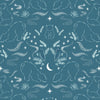 cotton fabric Polar animals on teal cotton - Arctic Adventure - Lewis & Irene