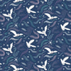 cotton fabric Polar animals on teal cotton - Arctic Adventure - Lewis & Irene