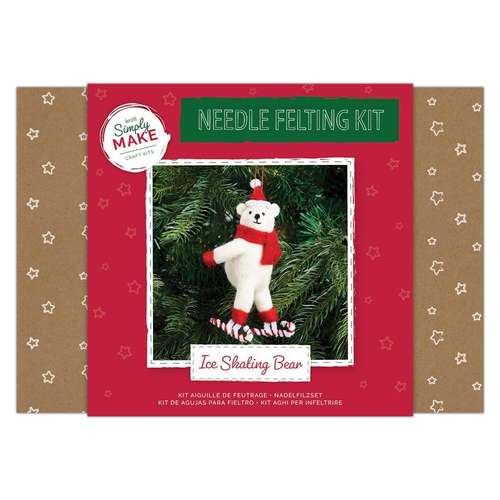 Polar Bear Needle Felting Kit - Simply Make