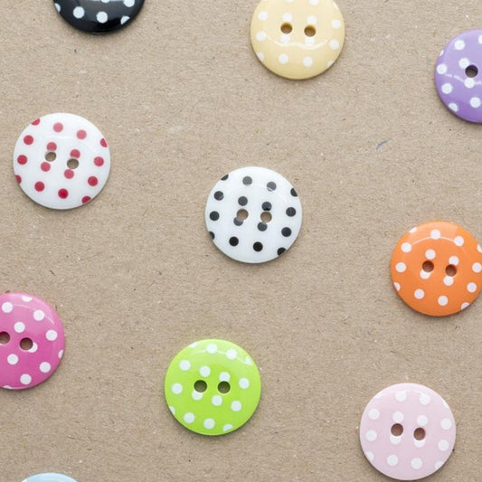 polka dots on background colour buttons-style-P1724