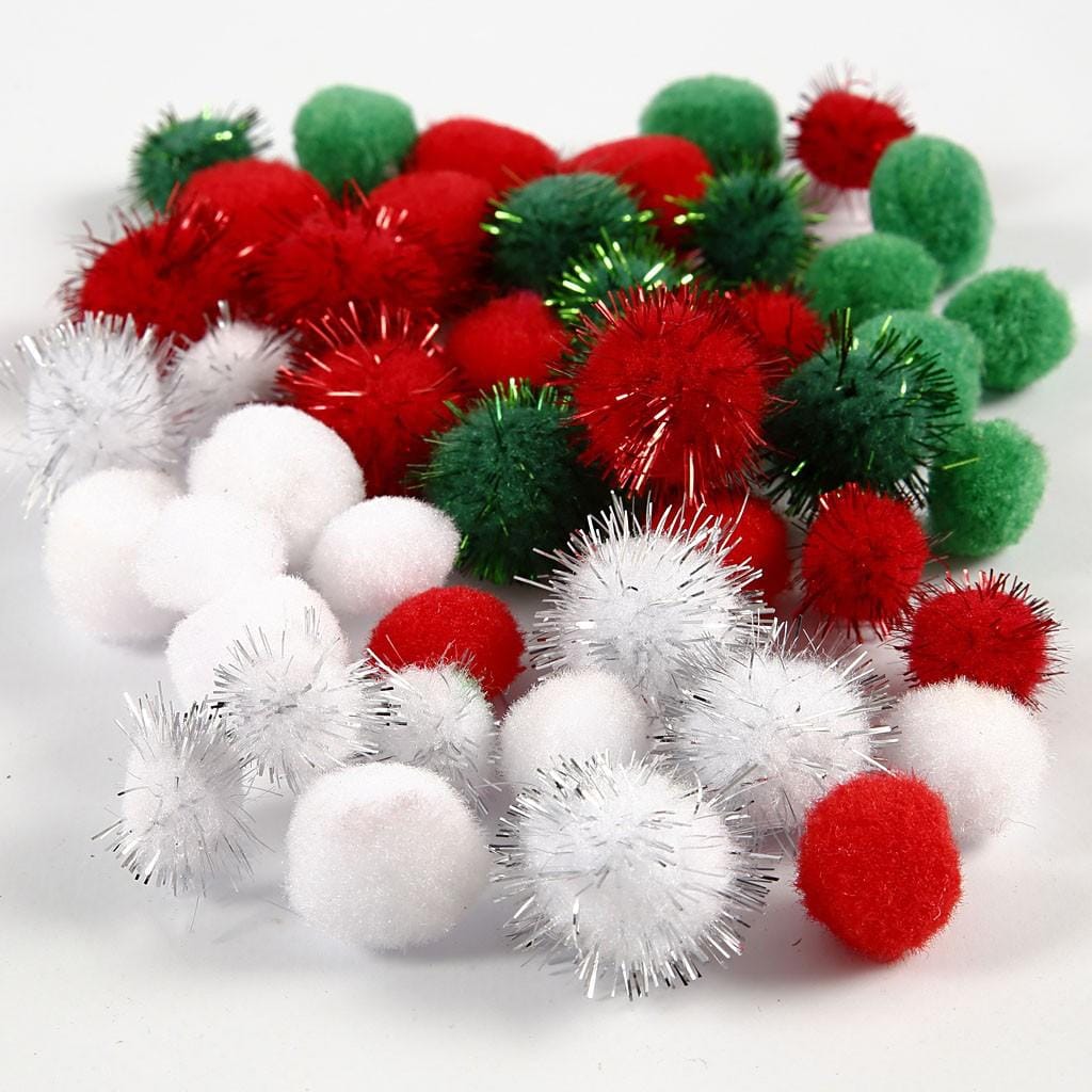 Pom poms, ×15pcs, 20mm