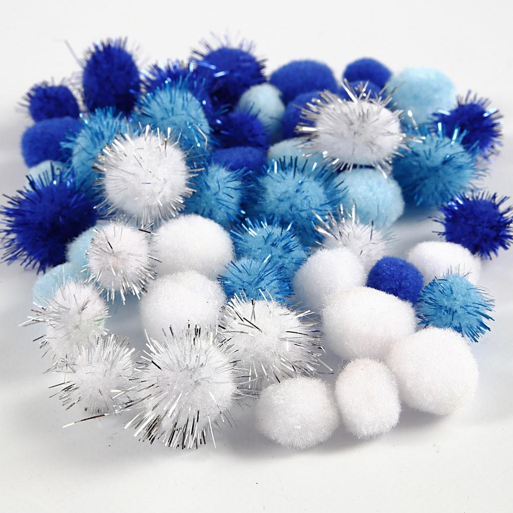Pom poms, ×15pcs, 20mm