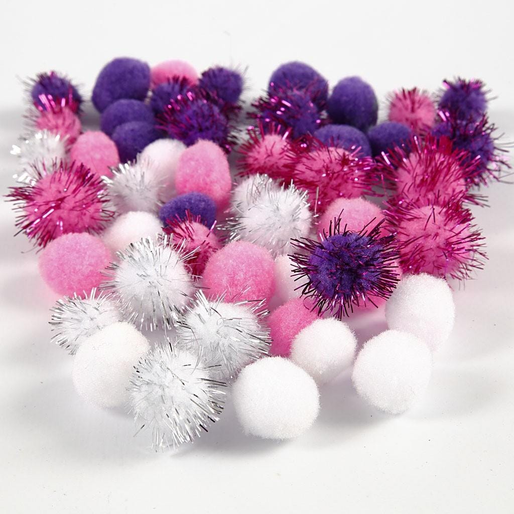 Pom poms, ×15pcs, 20mm