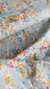 Load and play video in Gallery viewer, Light green floral viscose dressmaking fabric