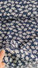 Load and play video in Gallery viewer, Petals on navy ananda viscose fabric