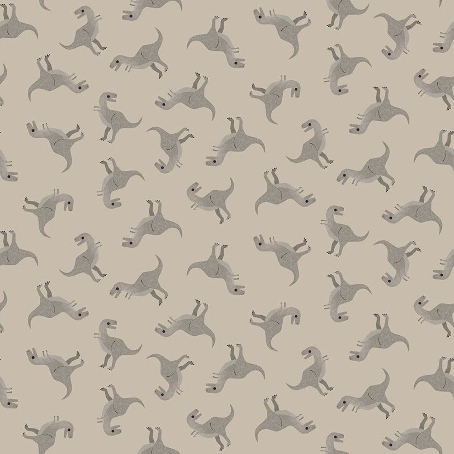 Fabric Pterosaur on olive cotton  - D is for Dinosaur - Dear Stella - DLT2347