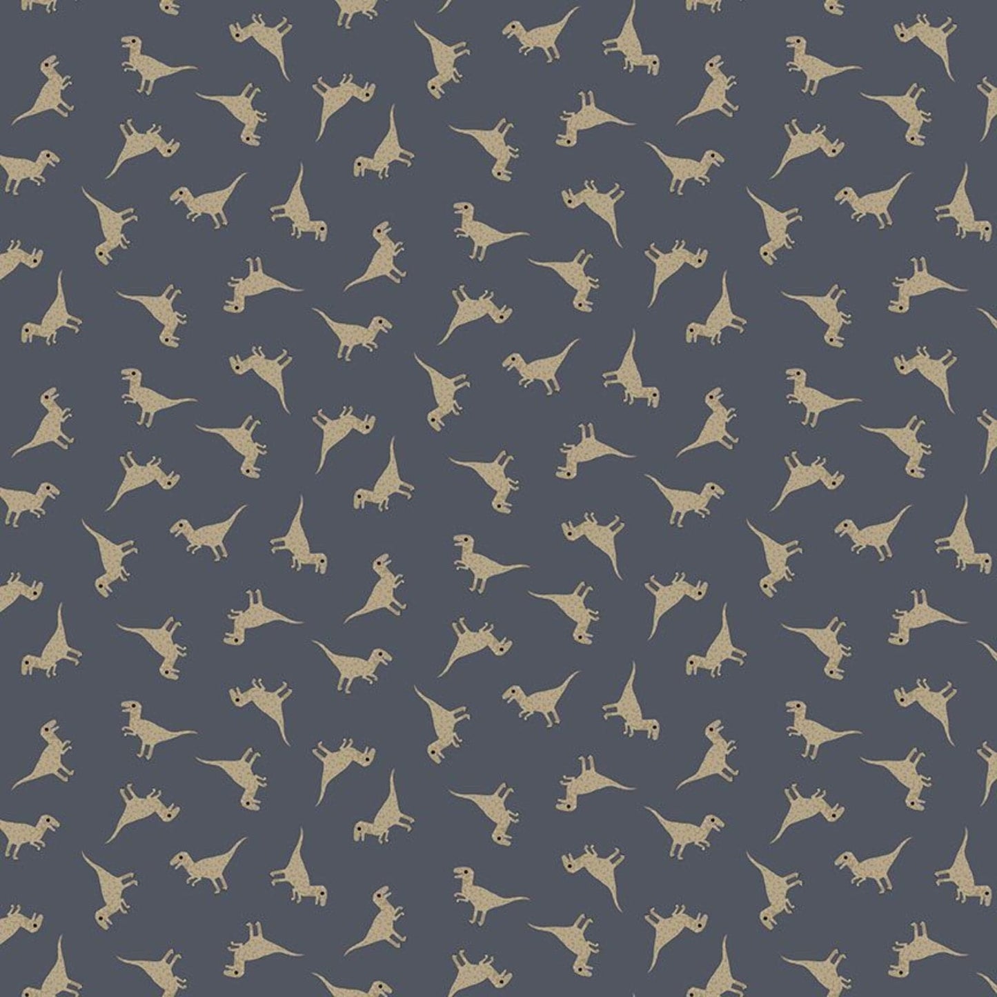 Fabric Pterosaur on olive cotton  - D is for Dinosaur - Dear Stella - DLT2347