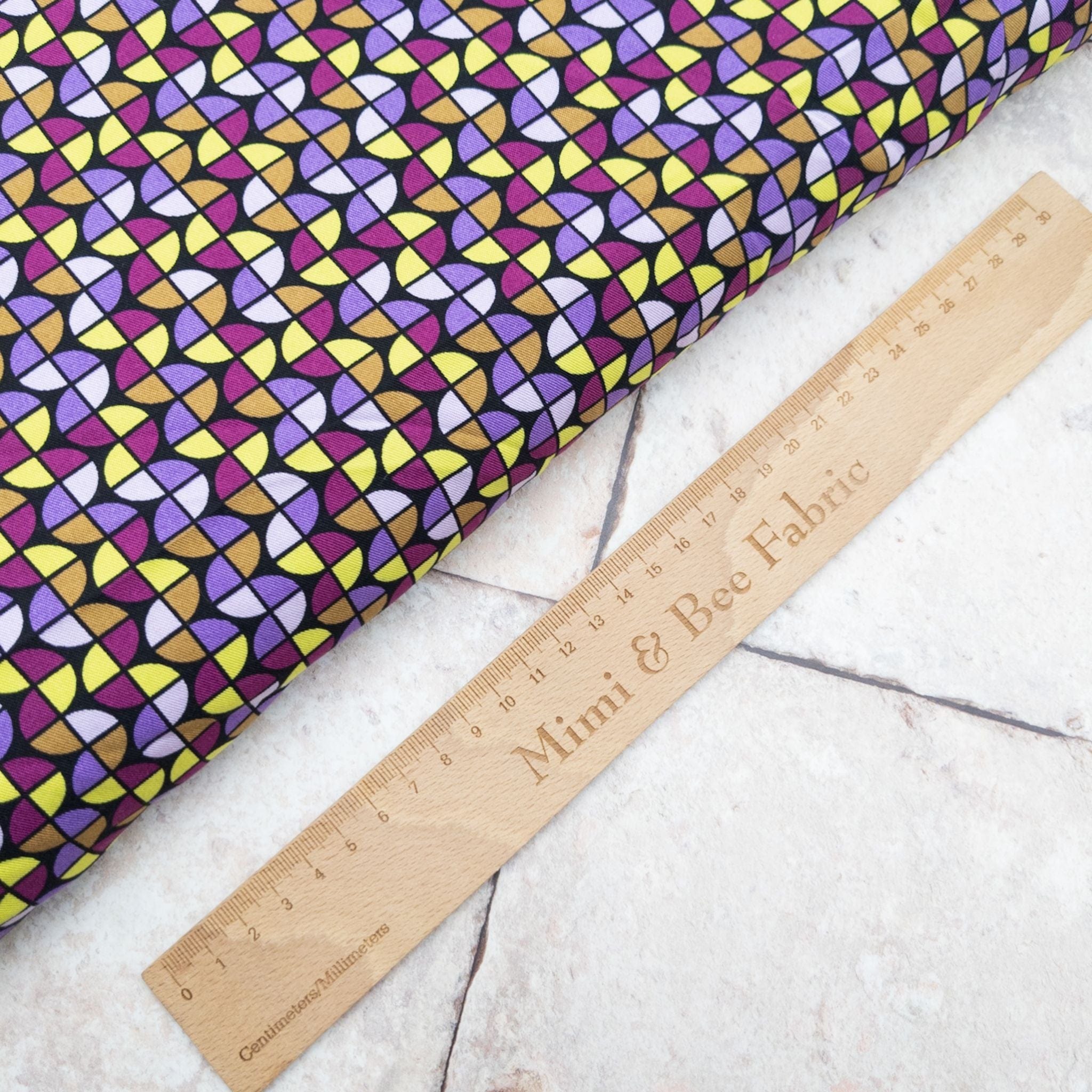 viscose fabric Purple and yellow viscose twill fabric