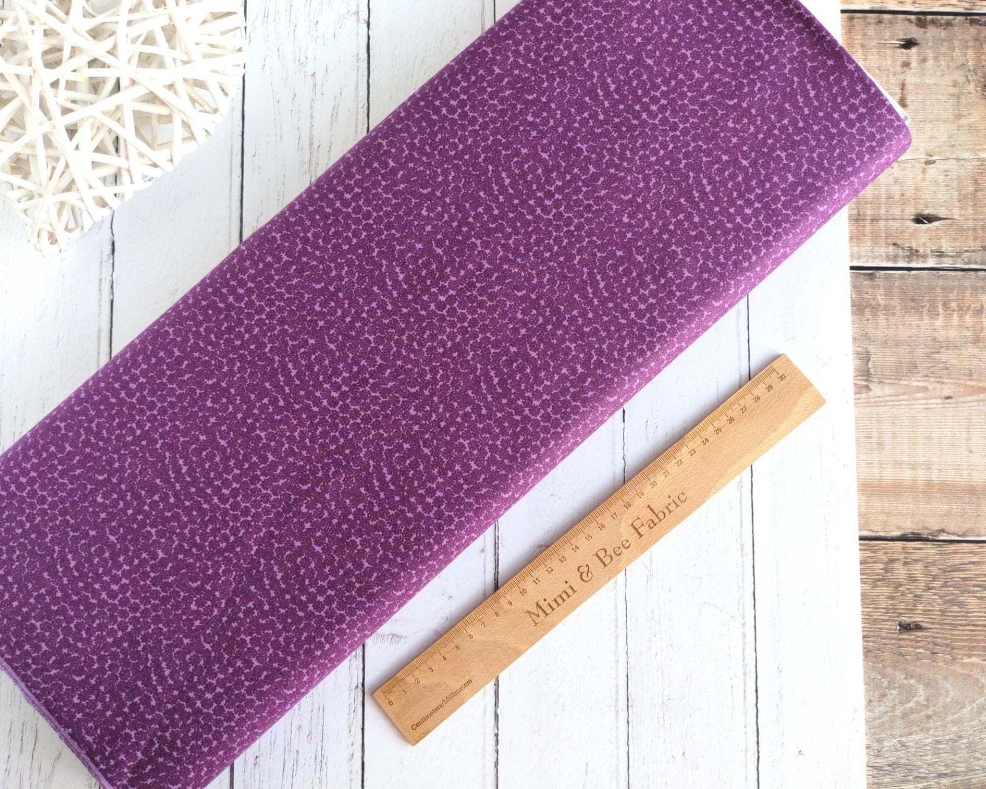 Fabric Purple berry - Autumn Fields Re-loved - Lewis and Irene- END OF BOLT