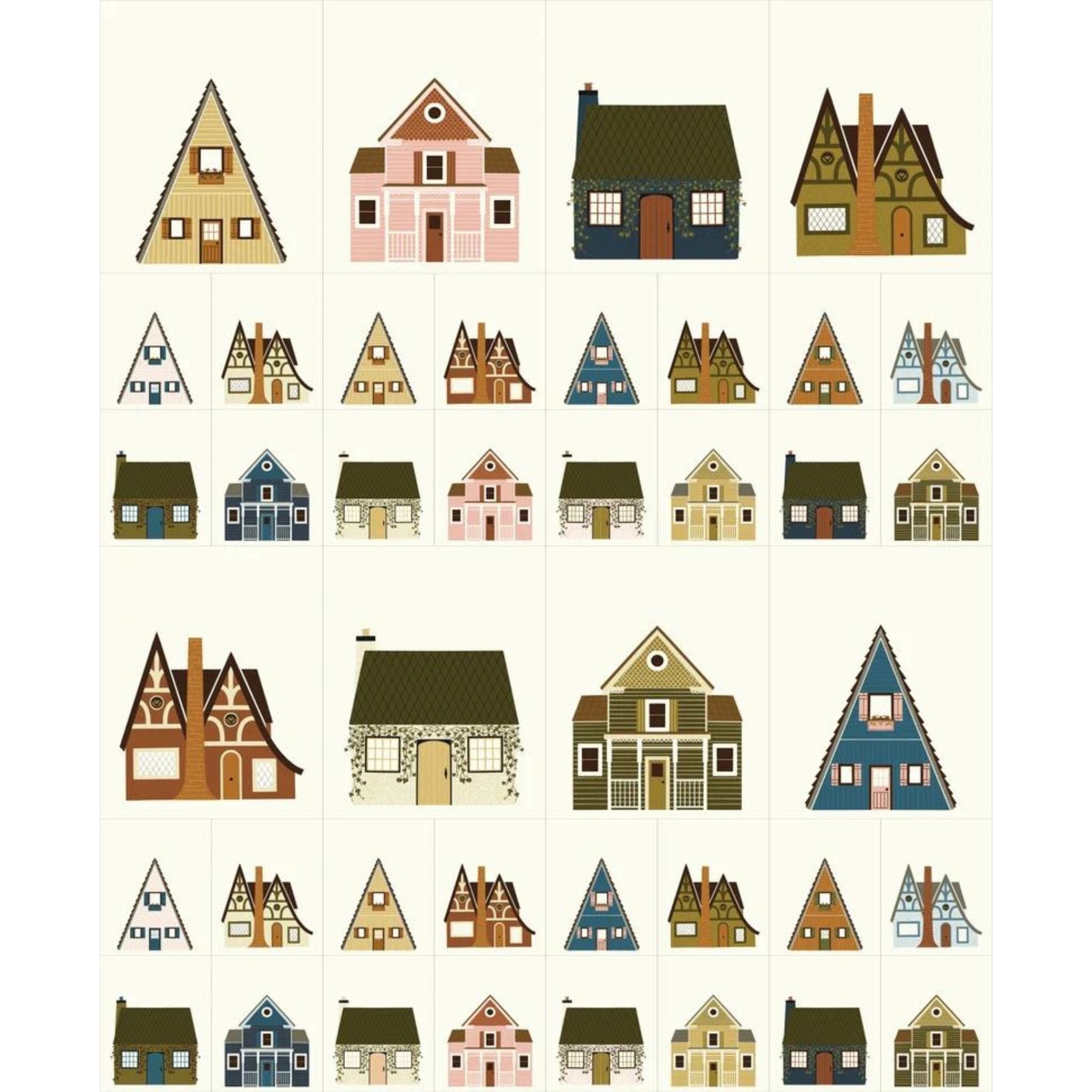 cotton fabric Quaint Cottage Cloud 48377 11 Moda