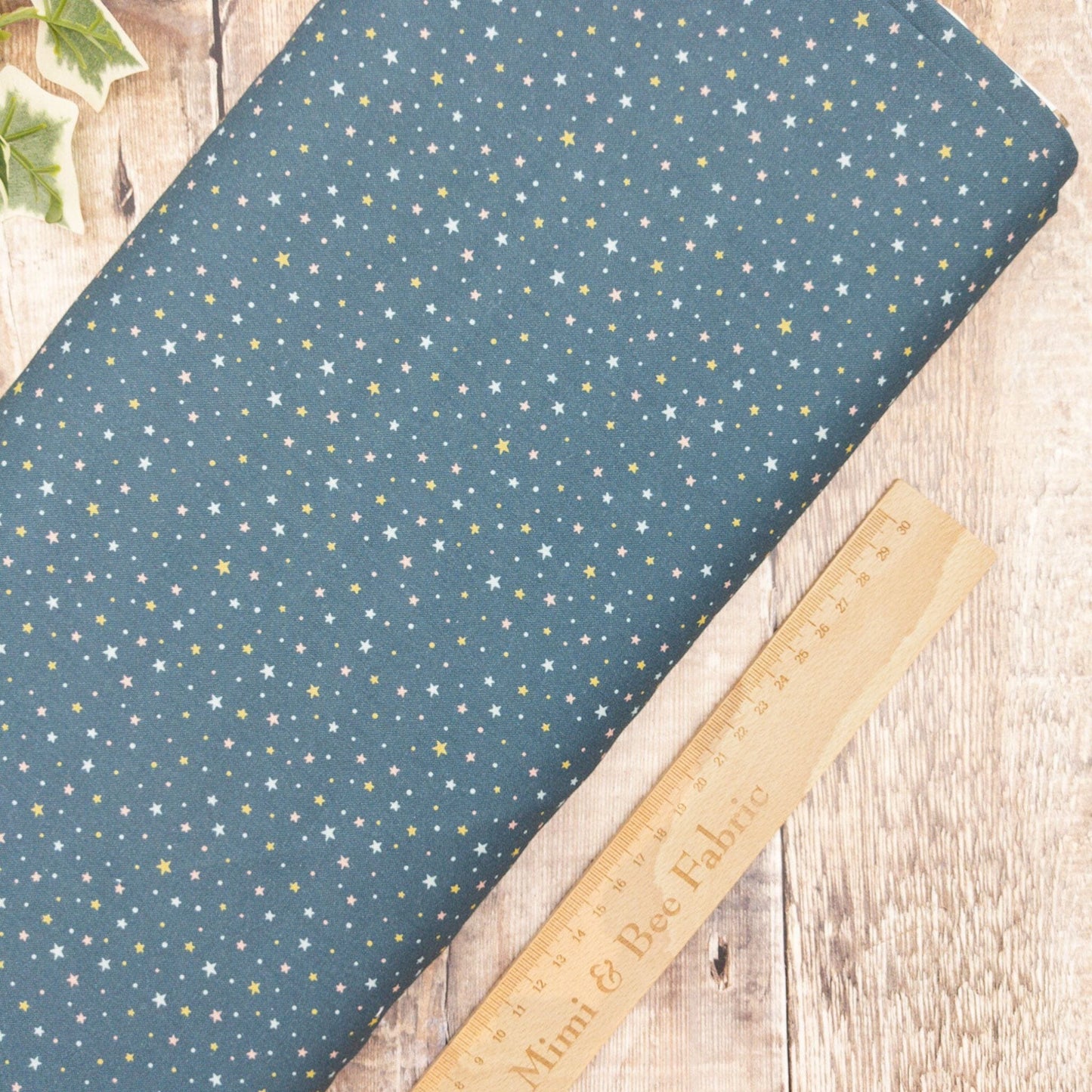 Fabric Rainbow stars on grey cotton - Nature - Timeless Treasures