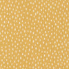 Fabric Raindrops on mustard brushed cotton flannel - Over the Moon Cozy Cotton - Robert Kaufman