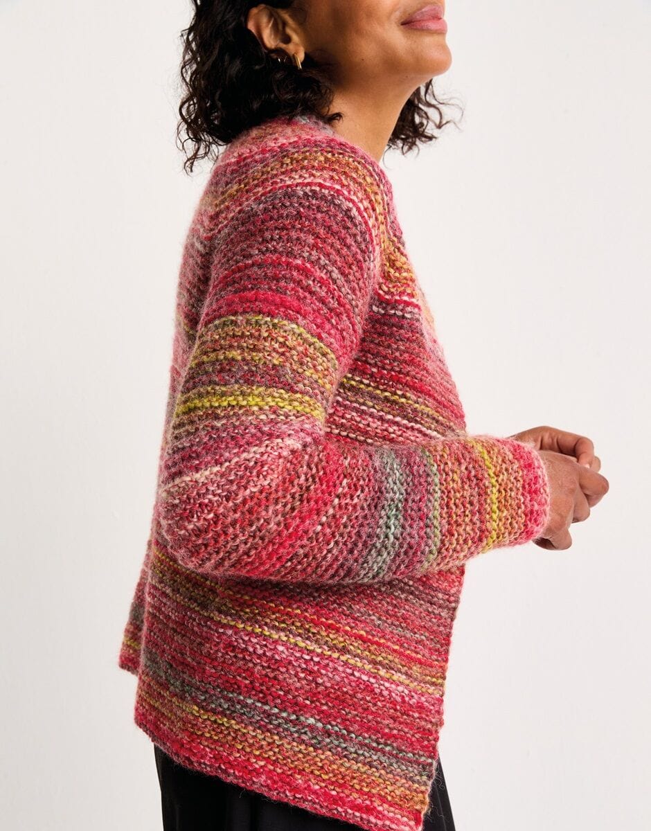Real gem jacket knitting pattern in JEWELSPUN WITH WOOL CHUNKY - Sirdar 10803