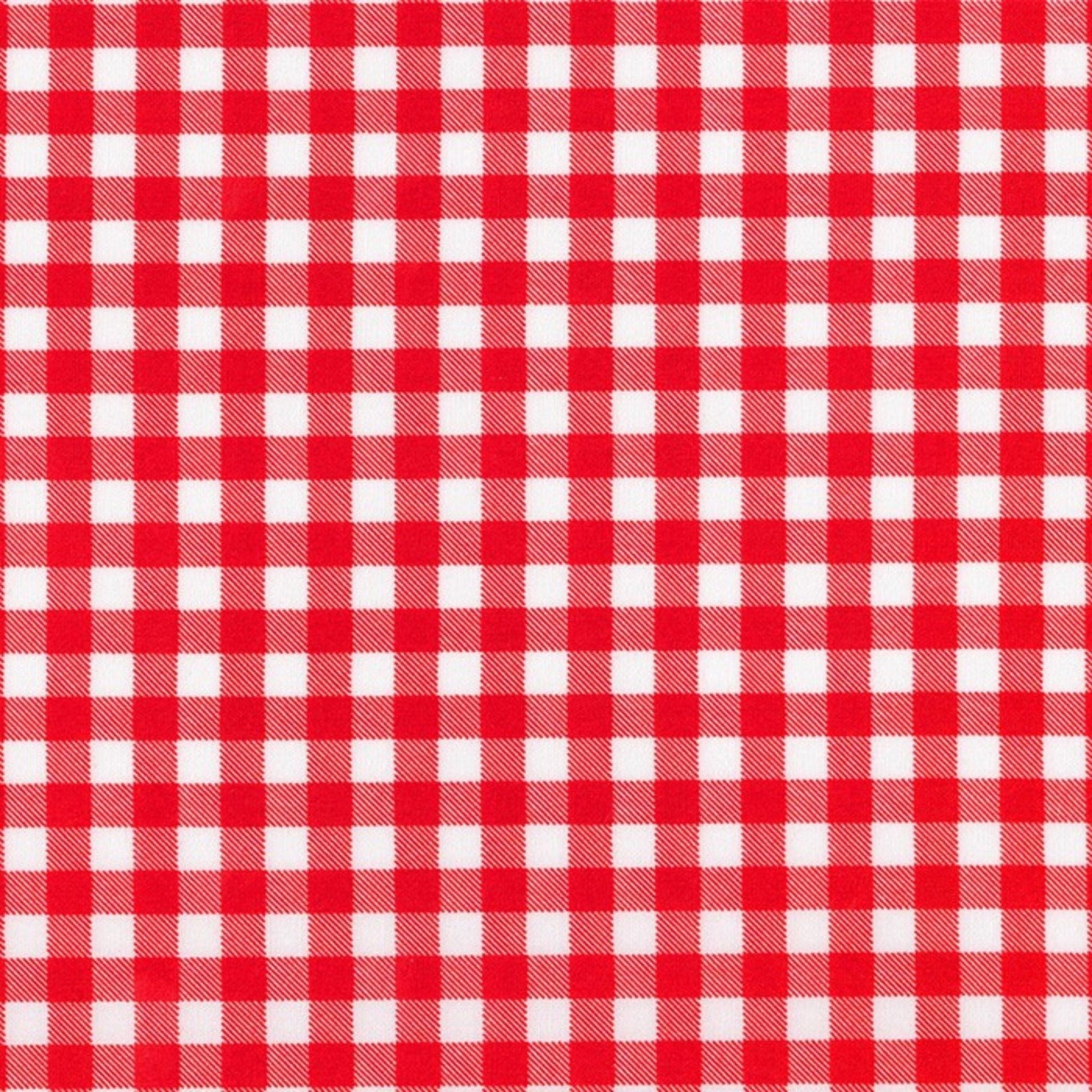 Fabric Red gingham 1/4 inch cotton fabric - Petite Basics - Sevenberry