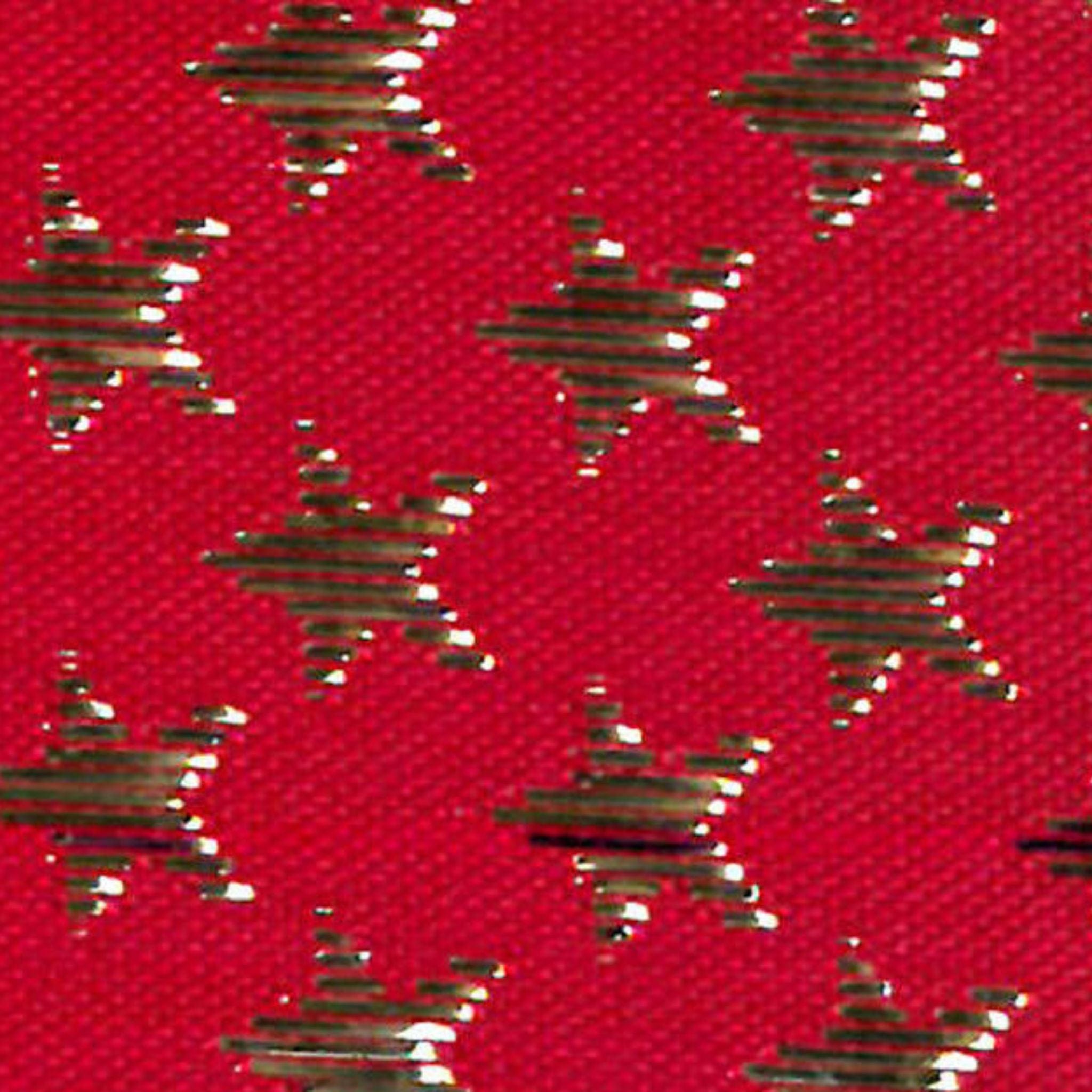 ribbon Red star Christmas ribbon 25mm - Berisfords 60183