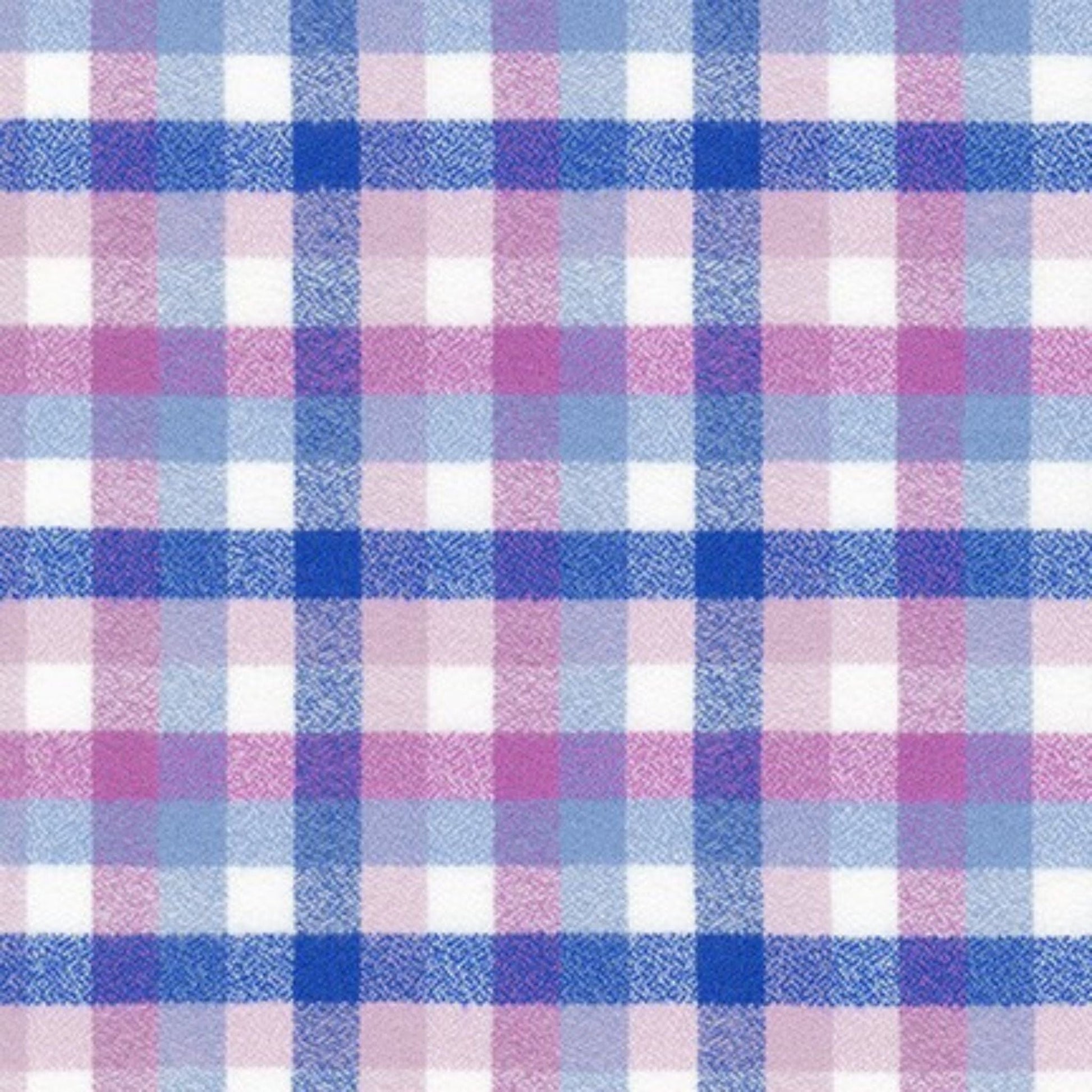 Fabric Red tartan organic flannel - Mammoth Junior - Robert Kaufman-SRKF-20541-98