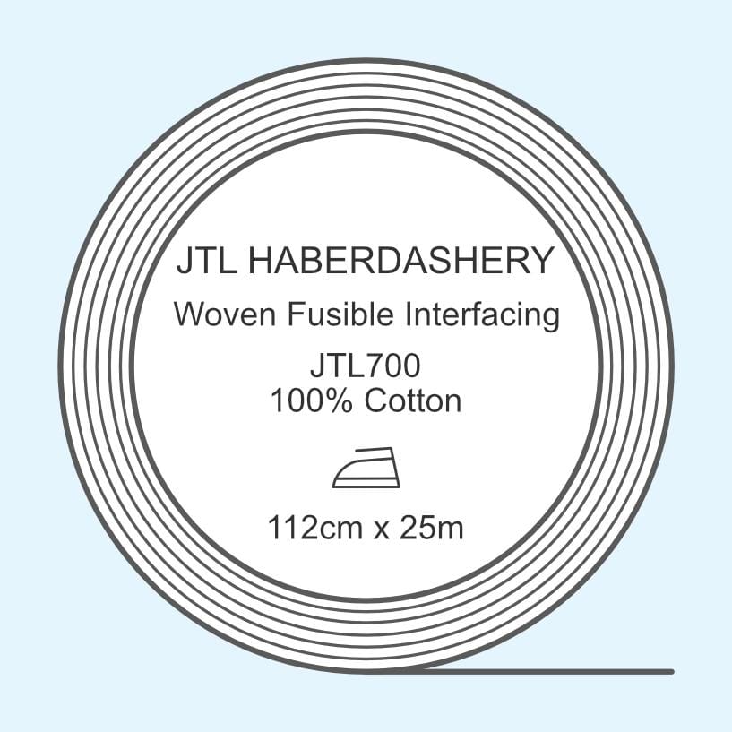 JTL700-W interfacing white woven medium cotton