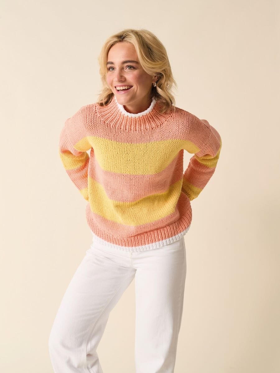 Rom com roll neck knitting pattern in SIRDAR STORIES CHUNKY - Sirdar 10874