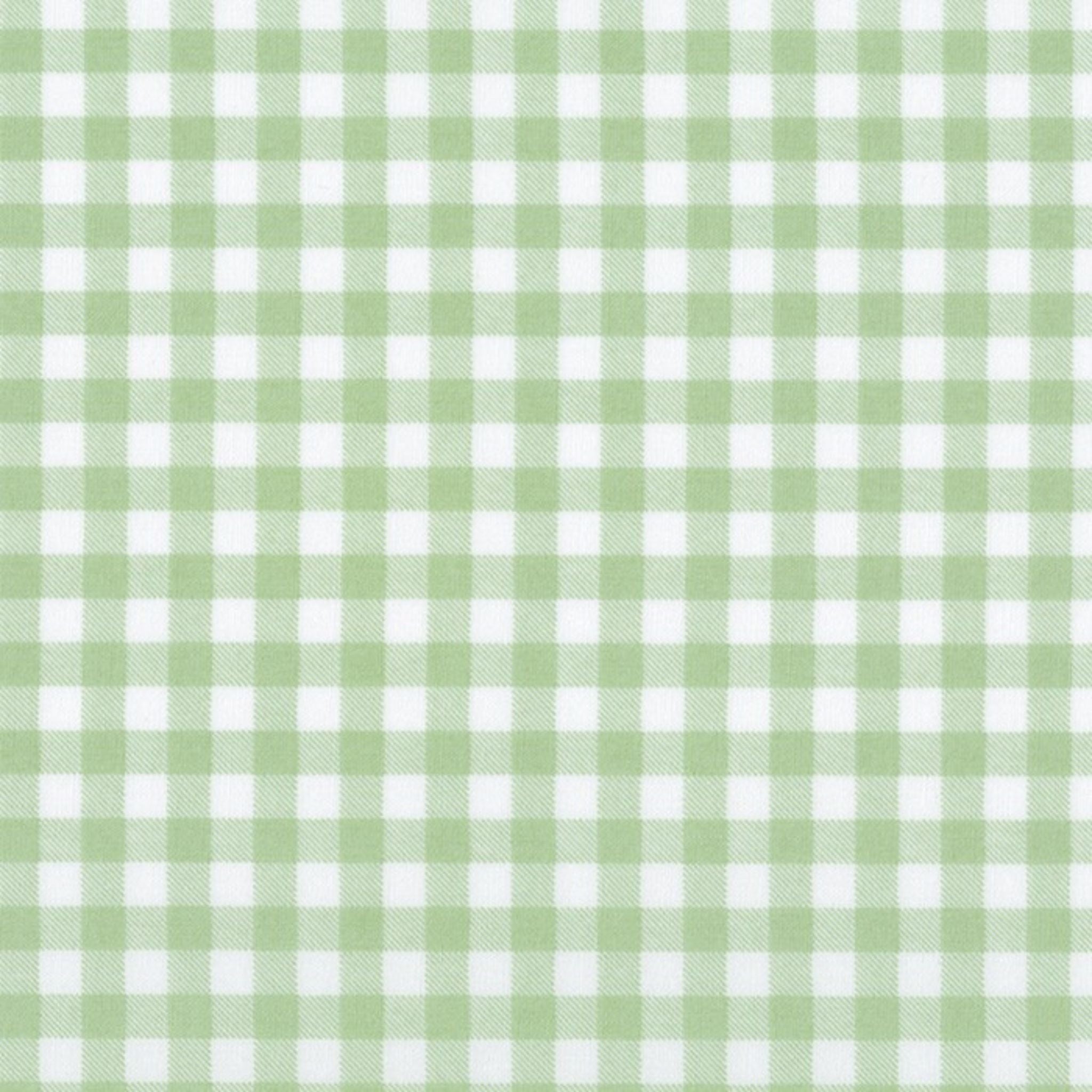 1/4 inch sage green cotton gingham - Sevenberry