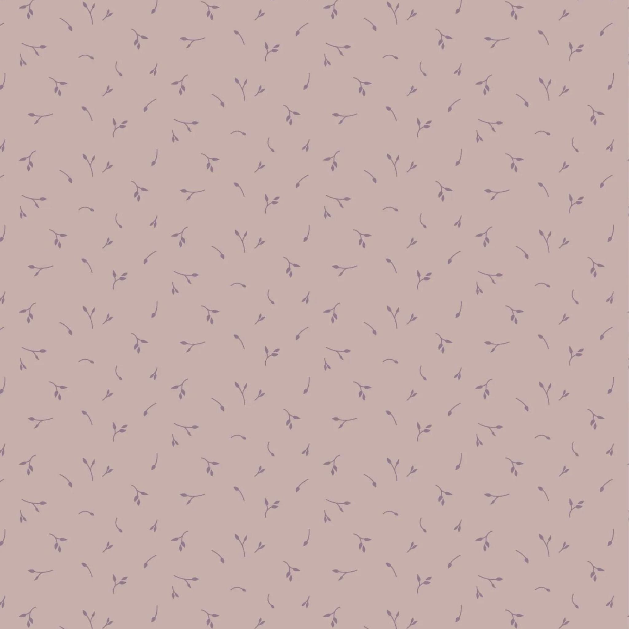 Fabric Seeds on Light Purple cotton fabric - Meadowside by Lewis & Irene