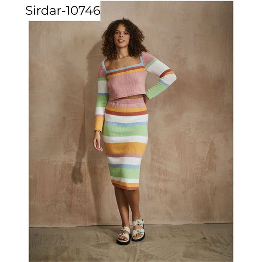 Sirdar maxi co-ord-DK knitting pattern-10746