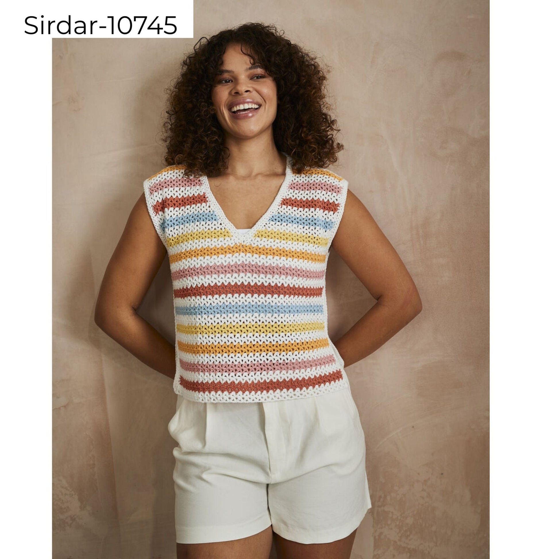 Sirdar-Soft-Skyline-Top-Crochet-DK pattern-10745
