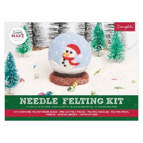 Snow Globe Needle Felting Kit - Simply Make