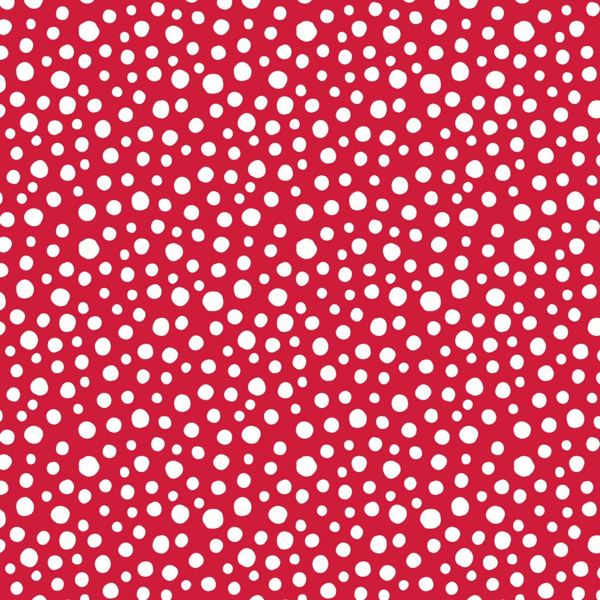 Fabric Snowflakes on red brushed cotton flannel - Snow Day - Lewis & Irene