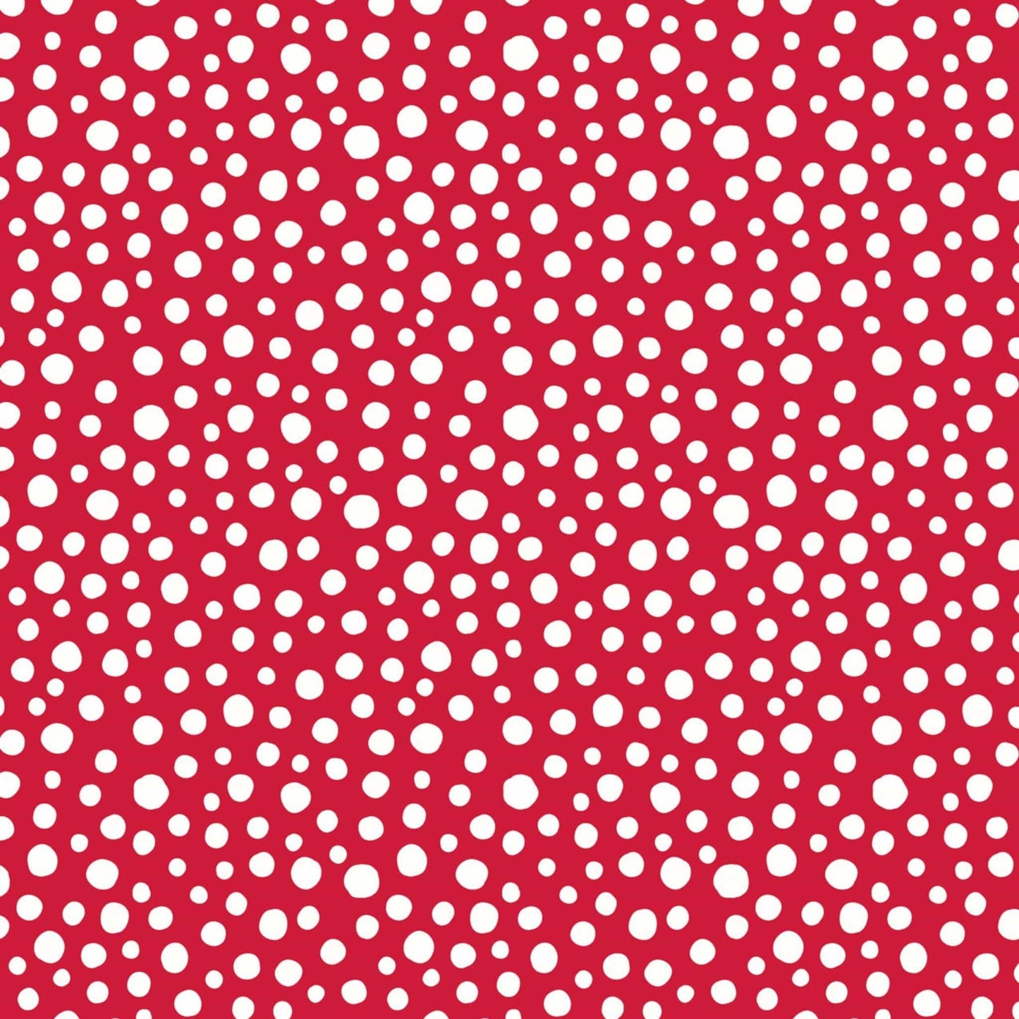 Fabric Snowflakes on red brushed cotton flannel - Snow Day - Lewis & Irene