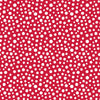 Fabric Snowflakes on red brushed cotton flannel - Snow Day - Lewis & Irene