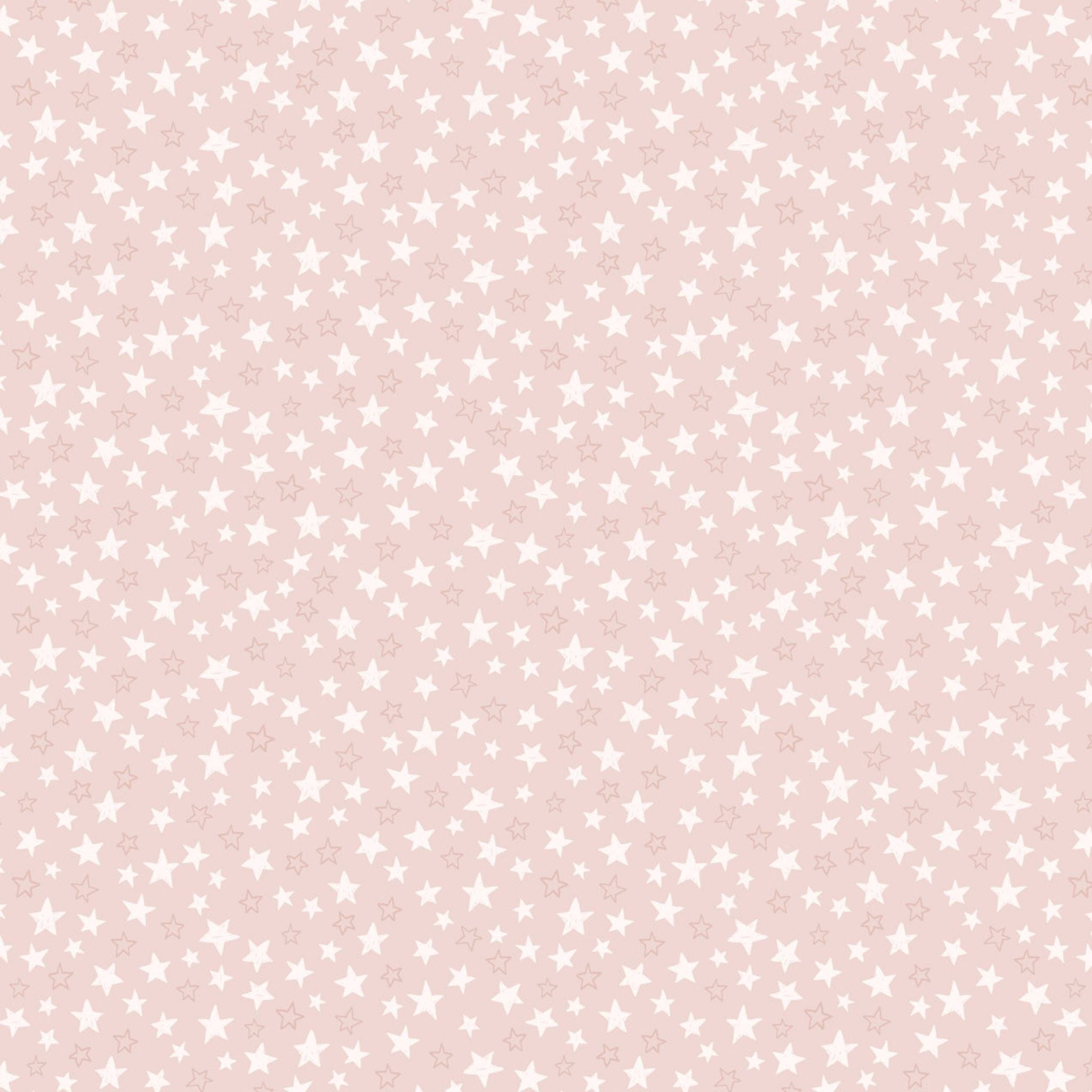 Fabric Stars on pink cotton fabric - Special Delivery - Lewis & Irene