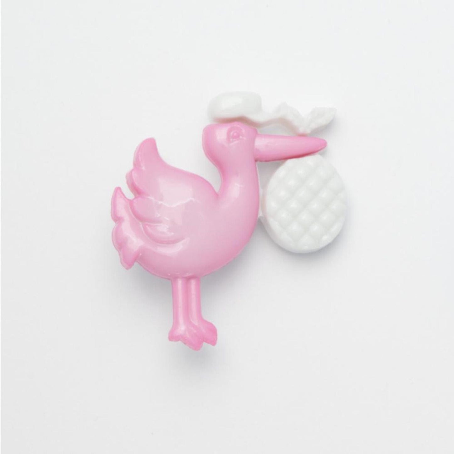Stork 34mm buttons - Pack of 5