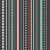 Christmas striped fabric with pink hearts and blue strips- Gingerbread Season by Lewis & Irene