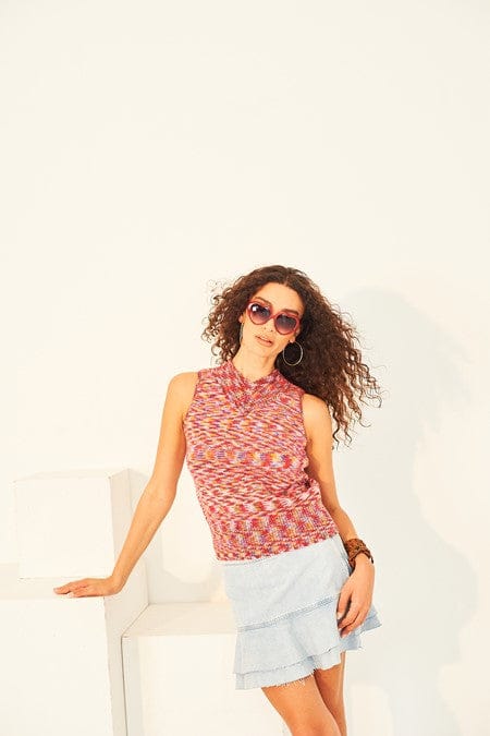 knitting pattern Stylecraft 10131 knitted sweater and tank top