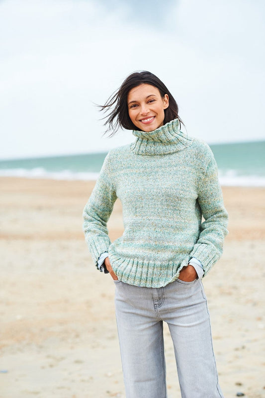 Sweater and Cardigan Aran knitting pattern - Stylecraft 10008