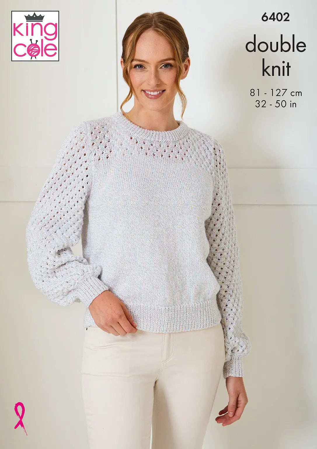 Sweater and Slipover DK Knitting pattern - King Cole 6402
