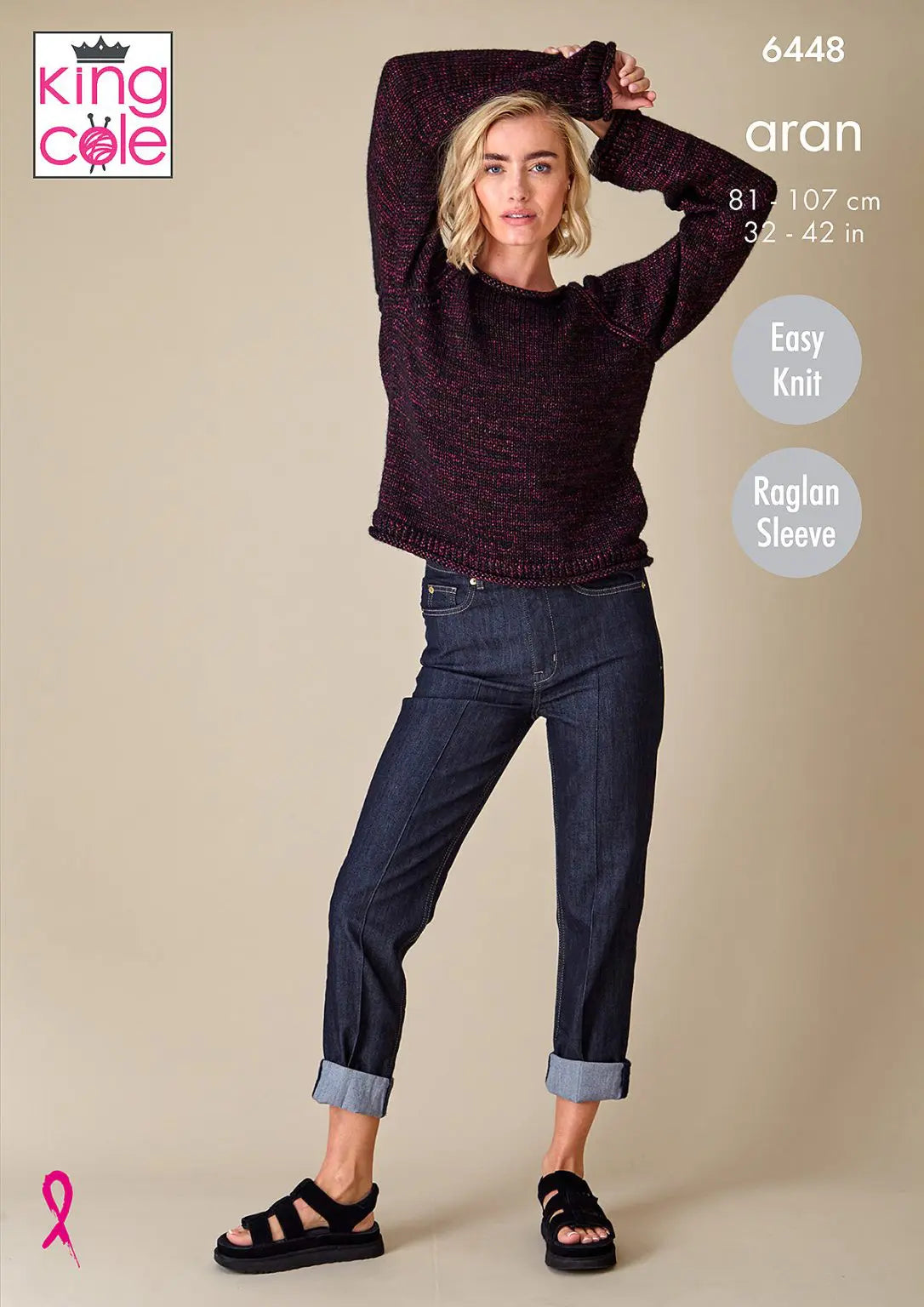 Sweaters knitting pattern in Aran - King Cole 6448