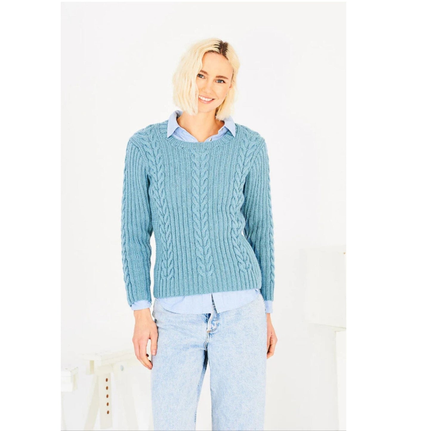 knitting-pattern Tank, Sweaters and Cardigan in DK -Stylecraft 10143