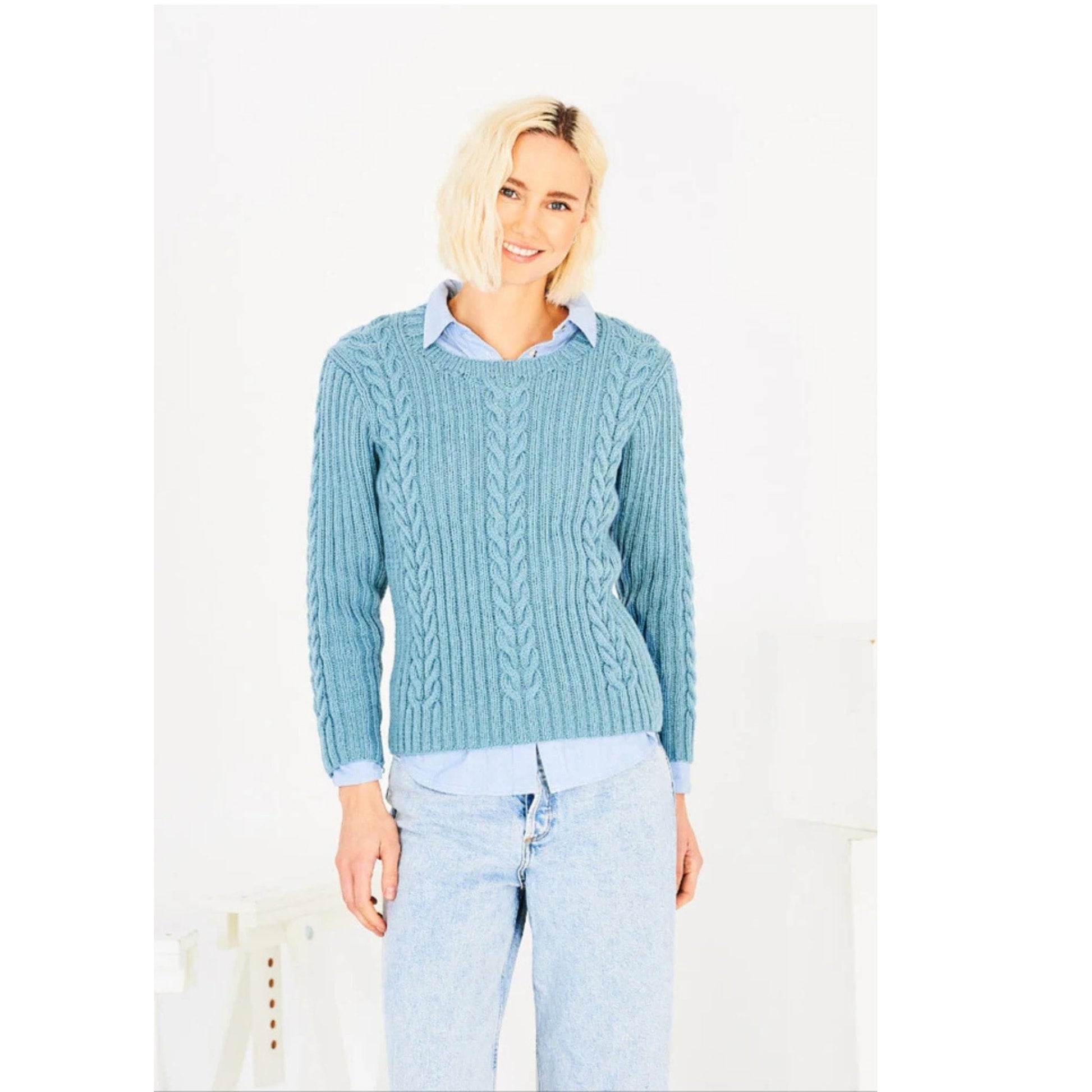 knitting-pattern Tank, Sweaters and Cardigan in DK -Stylecraft 10143