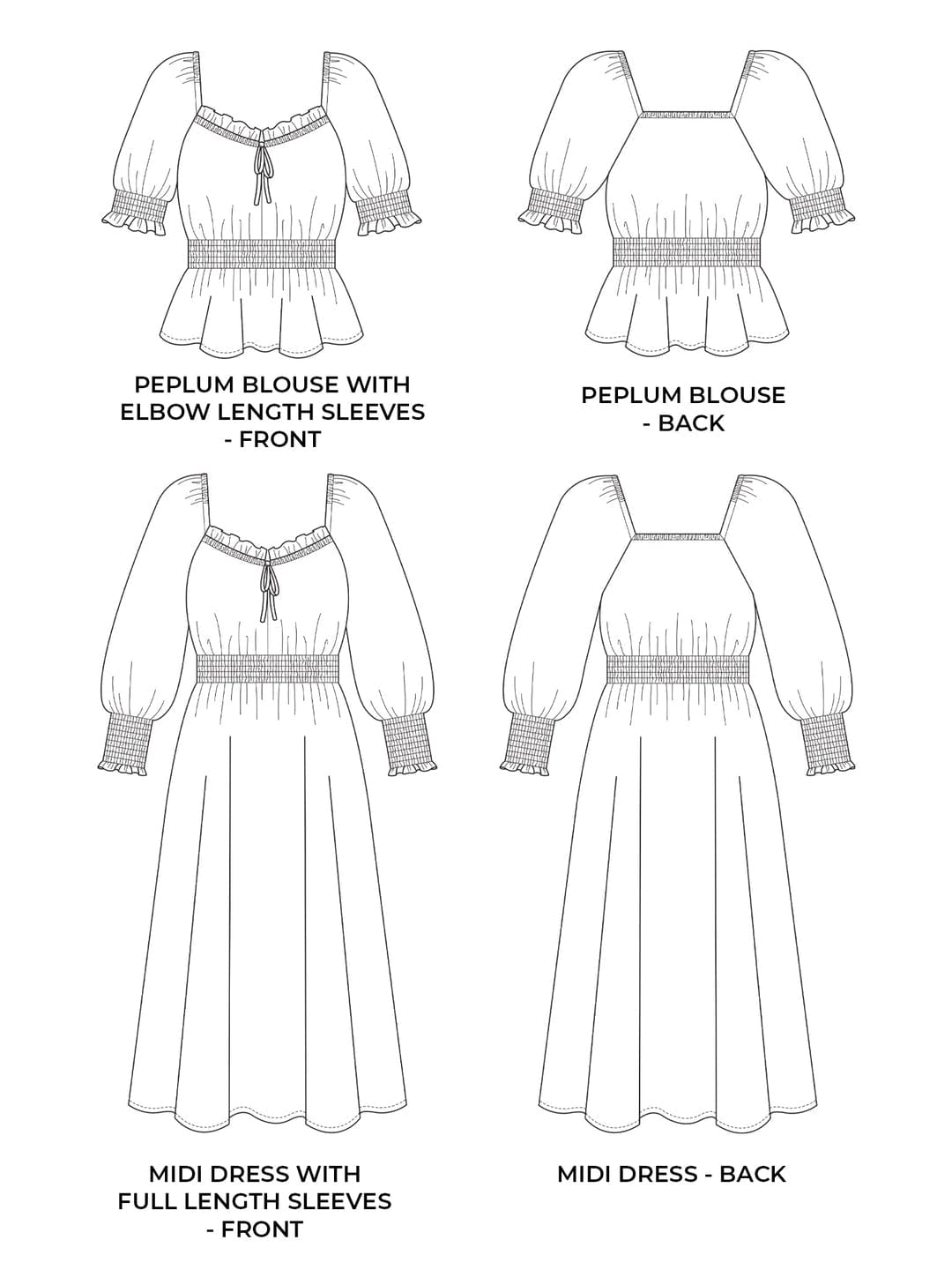 Tilly And The Buttons Mabel dress and blouse