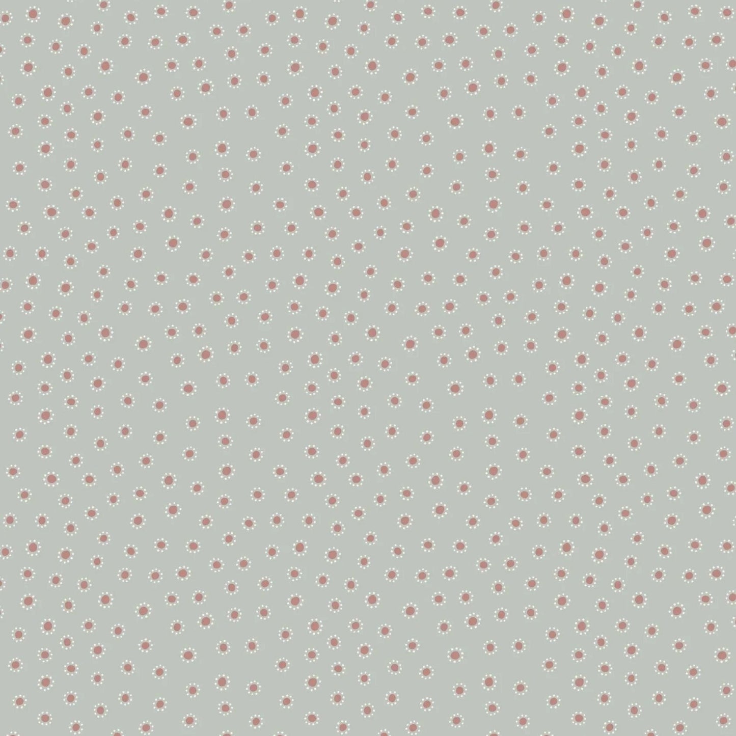 Fabric Tiny flowers on grey cotton fabric - Hannah's Flowers by Lewis & Irene