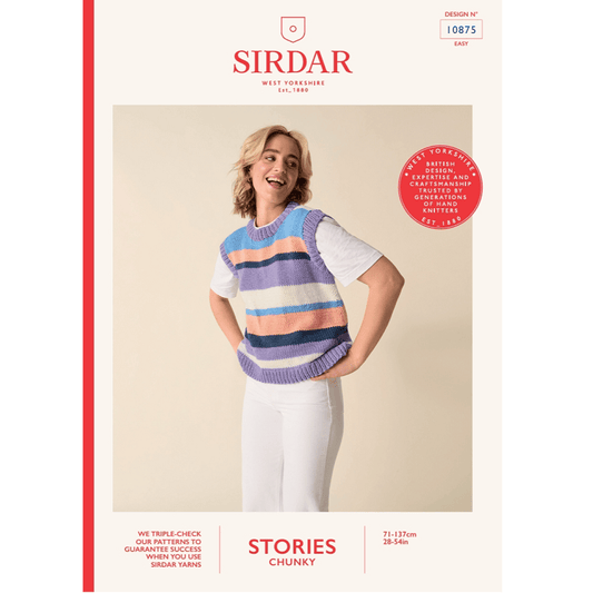 Today's mood tank knitting pattern in SIRDAR STORIES CHUNKY - Sirdar 10875