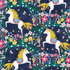 Load image into Gallery viewer, Unicorns on pink cotton fabric -Unicorn Dance- Michael Miller
